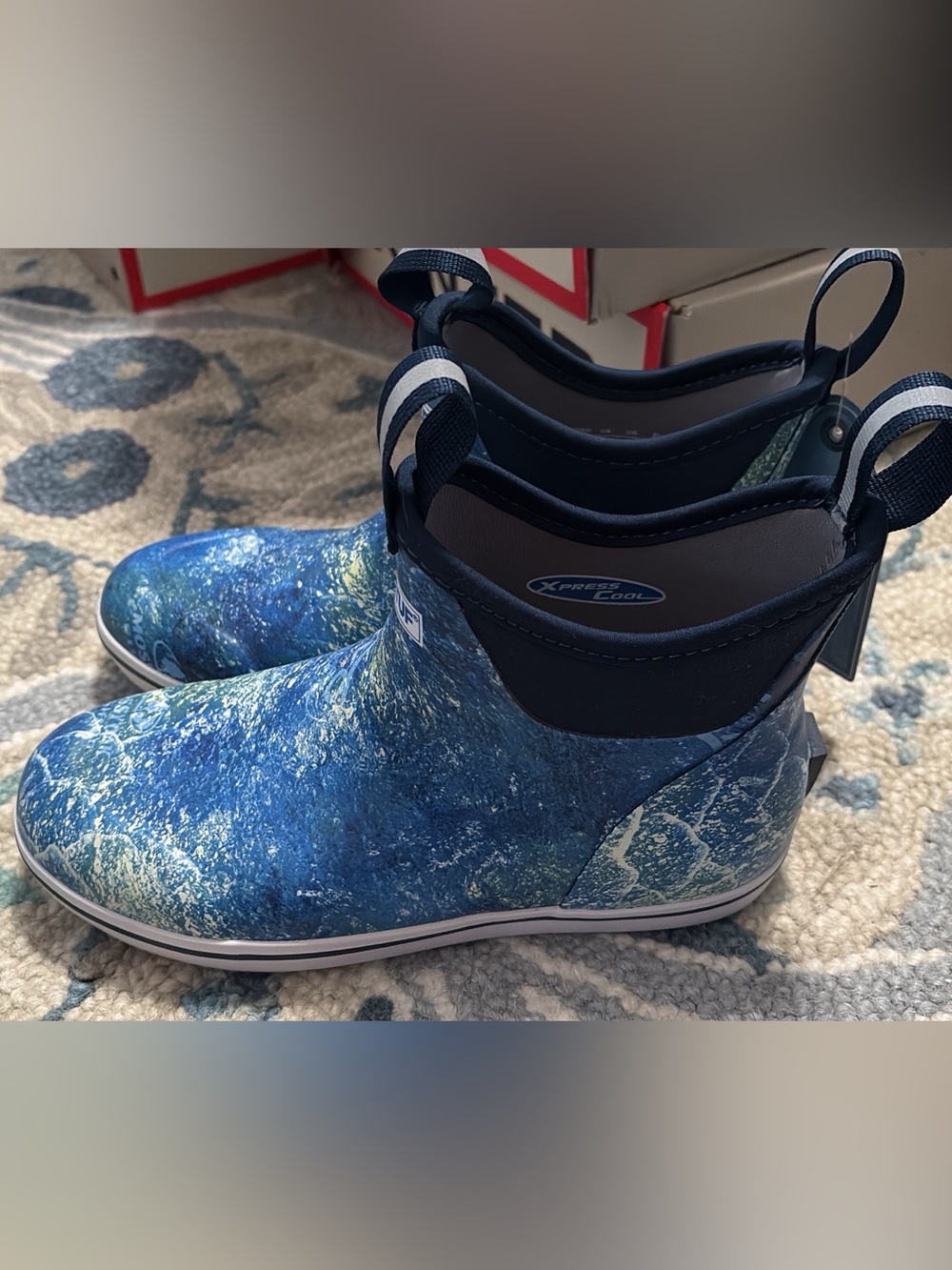Brand new XtraTuf Ocean Print Slip-On Boots